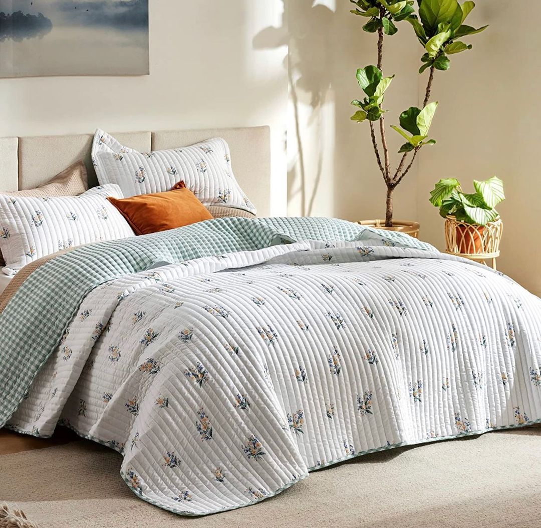 Juego de edredón ligero floral - Dulces Bed & Home