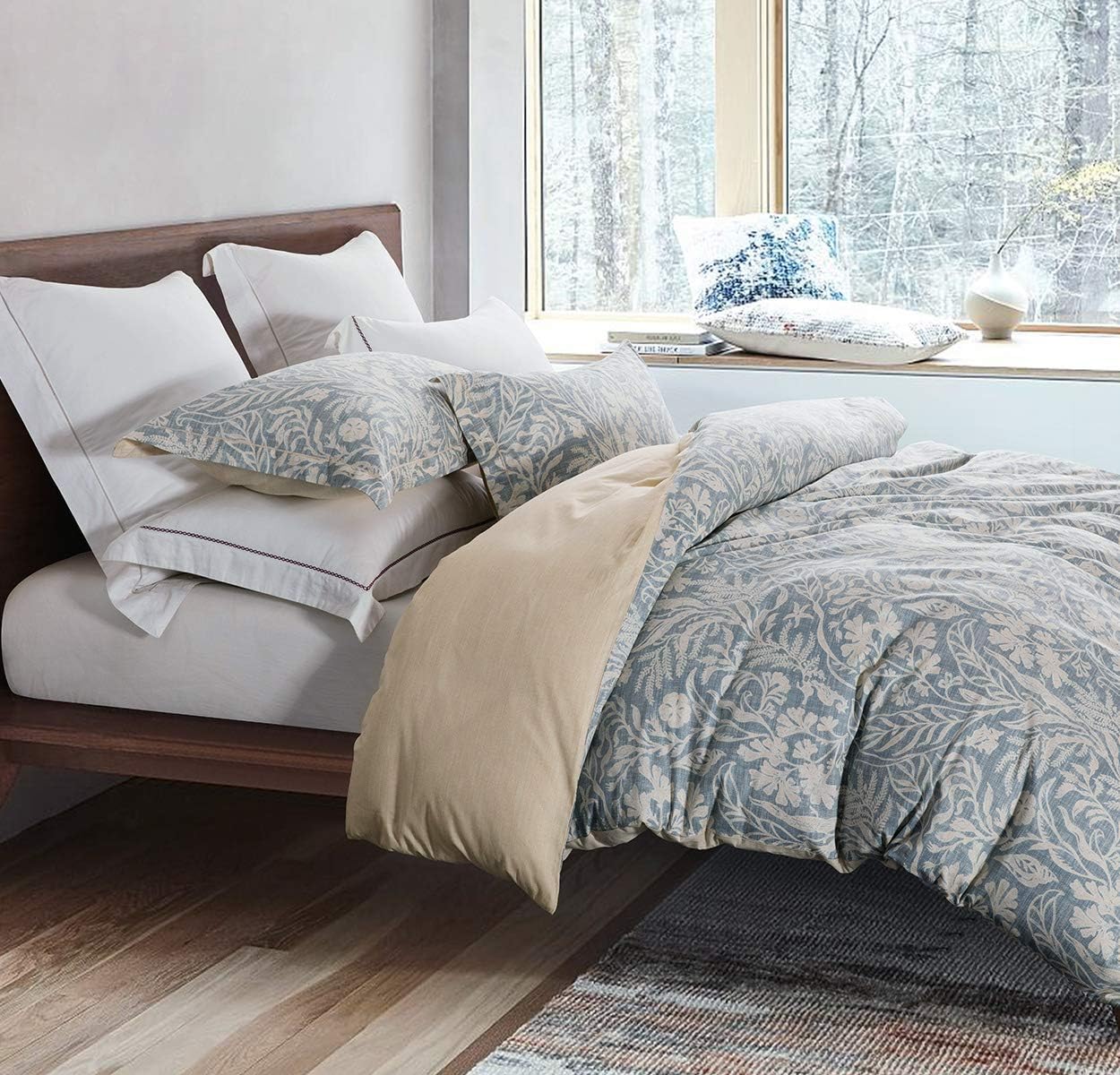 Set de 1 funda de duvet y 2 fundas de almohada fabricado con algodón de 600 hilos - Dulces Bed & Home