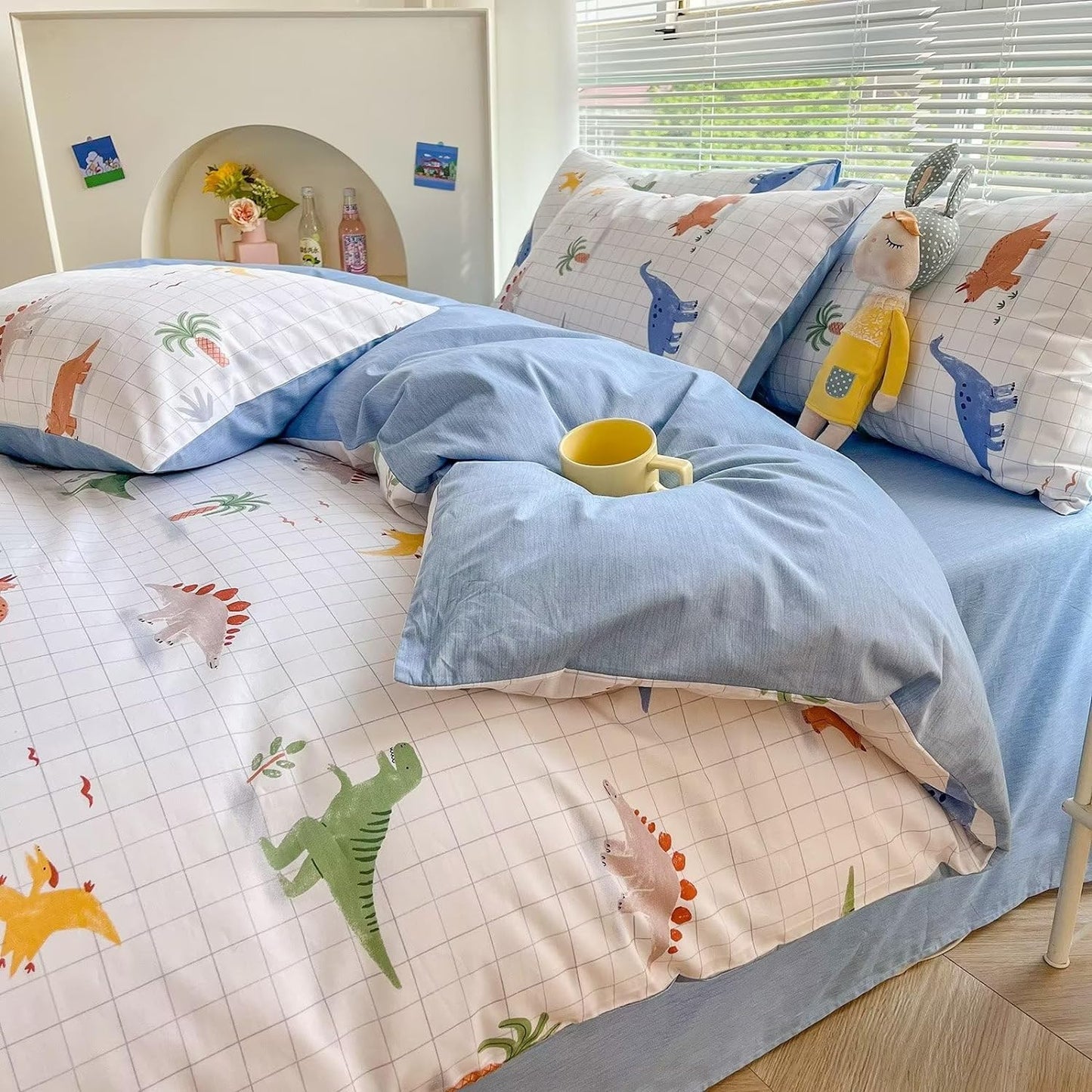 Juego de funda de duvet de dinosaurios - Dulces Bed & Home