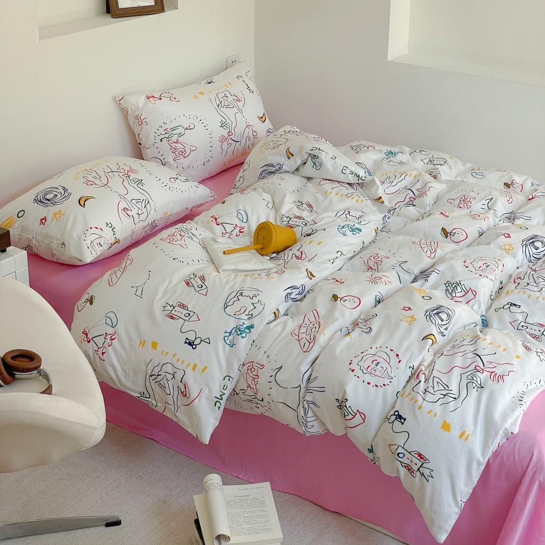 Juego de funda de duvet, diseño fantasia 100% algodón - Dulces Bed & Home