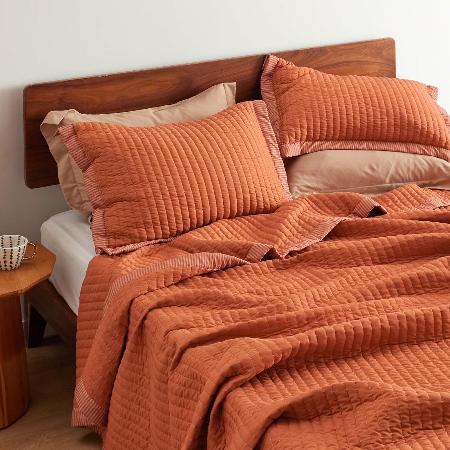 Juego de edredón ligero con estampado de pana - Dulces Bed & Home