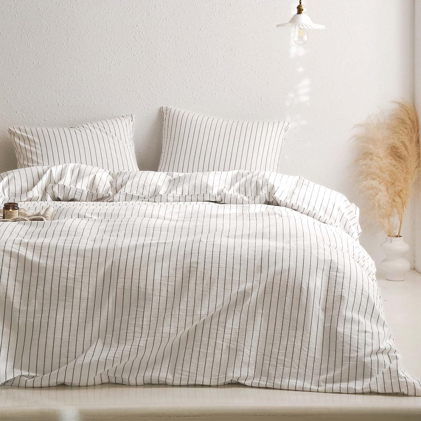 Set funda de duvet de rayas blancas - Dulces Bed & Home