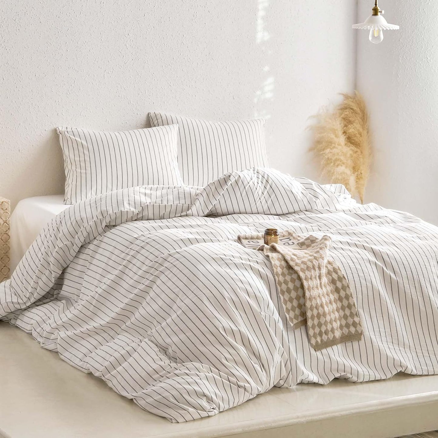 Set funda de duvet de rayas blancas - Dulces Bed & Home