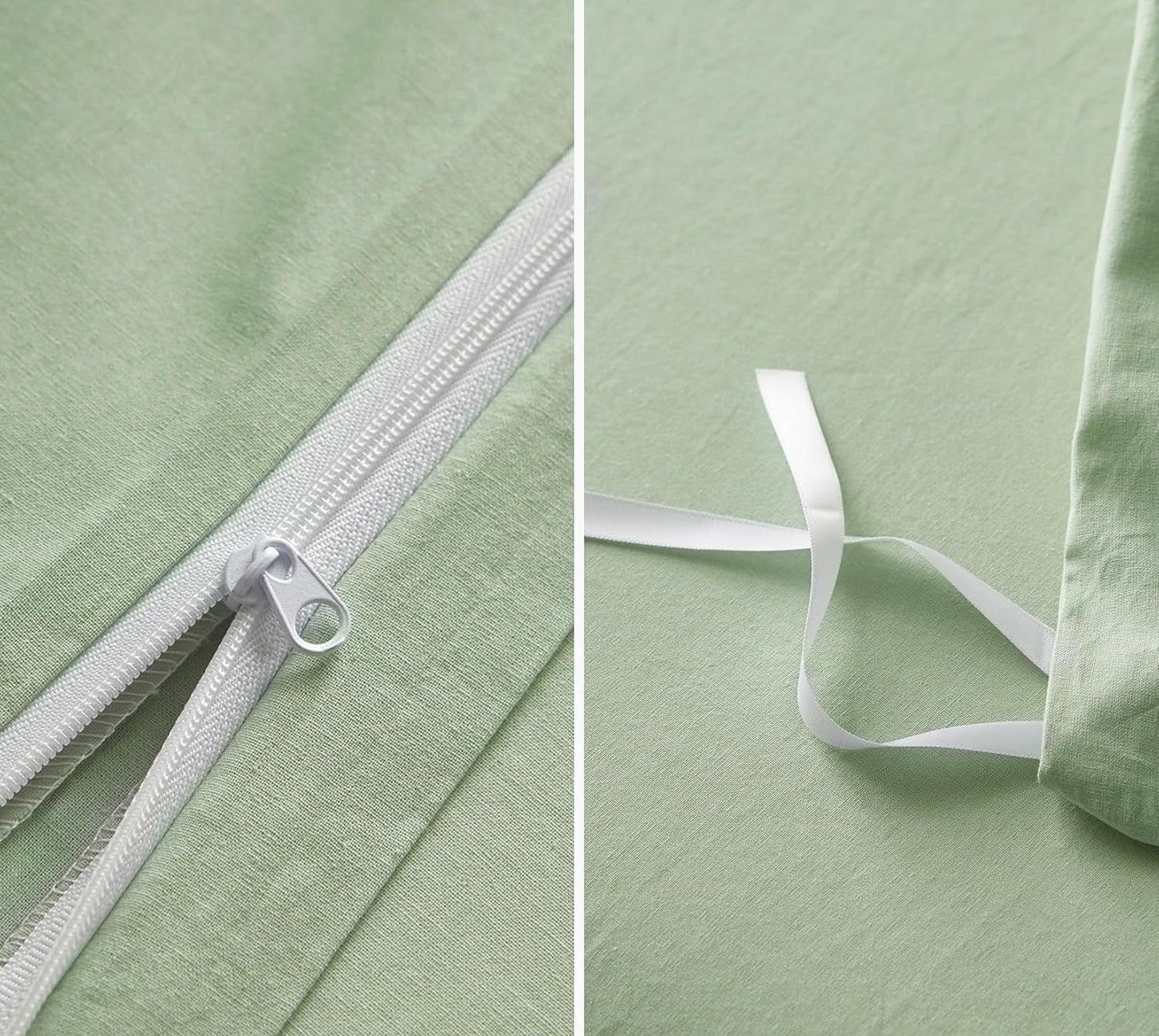 Juego de funda de duvet 100% de algodón con textura de lino - Dulces Bed & Home