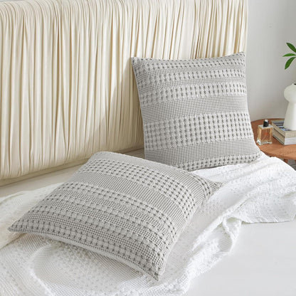 Funda para almohada decorativa gris claro - Dulces Bed & Home