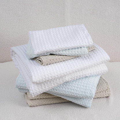 Juego de funda de duvet textura waffle weave - Dulces Bed & Home