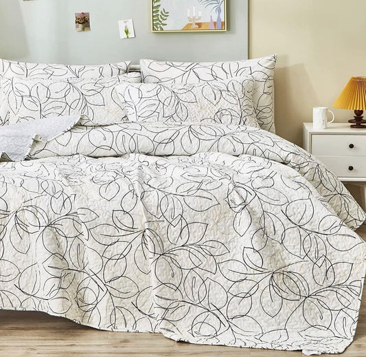 Juego de edredón ligero con estilo floral minimalista - Dulces Bed & Home