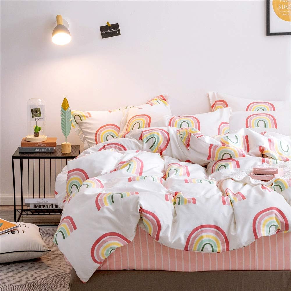 Juego de funda de duvet con estampado de Arco Iris 100% algodón - Dulces Bed & Home