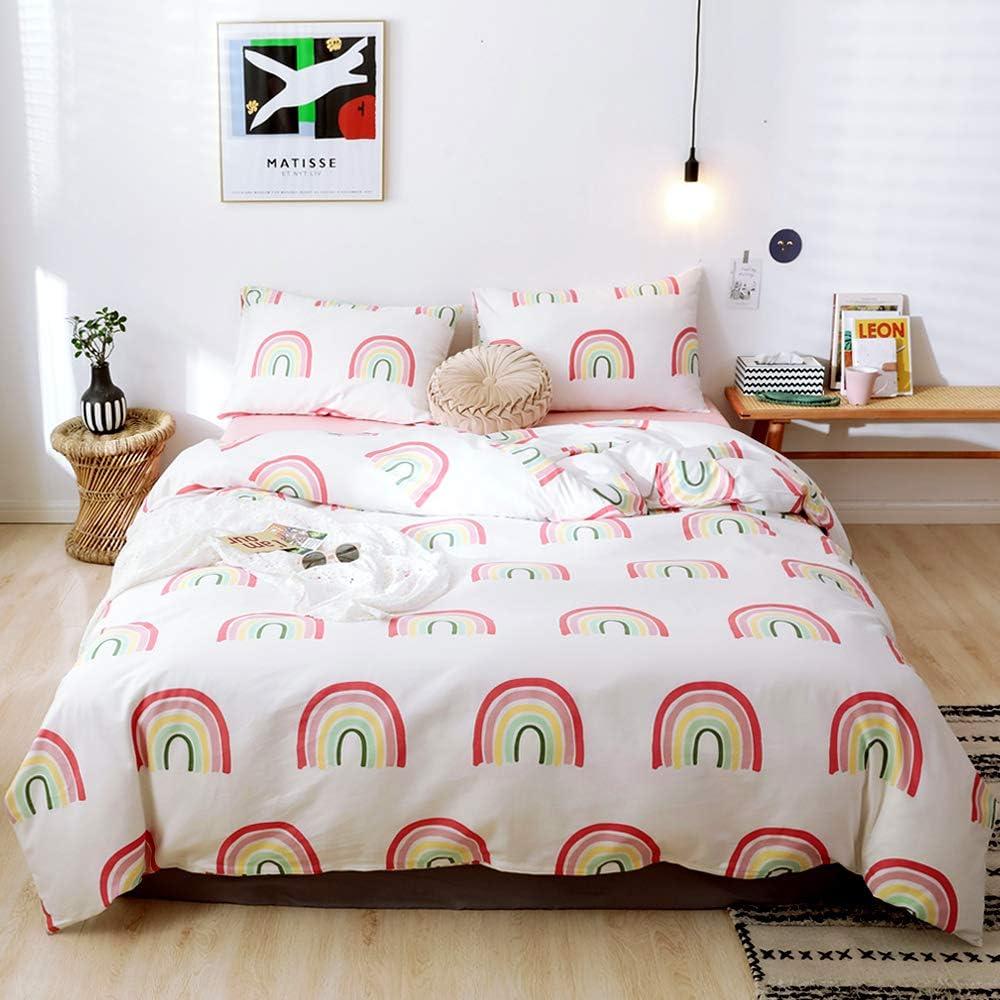 Juego de funda de duvet con estampado de Arco Iris 100% algodón - Dulces Bed & Home