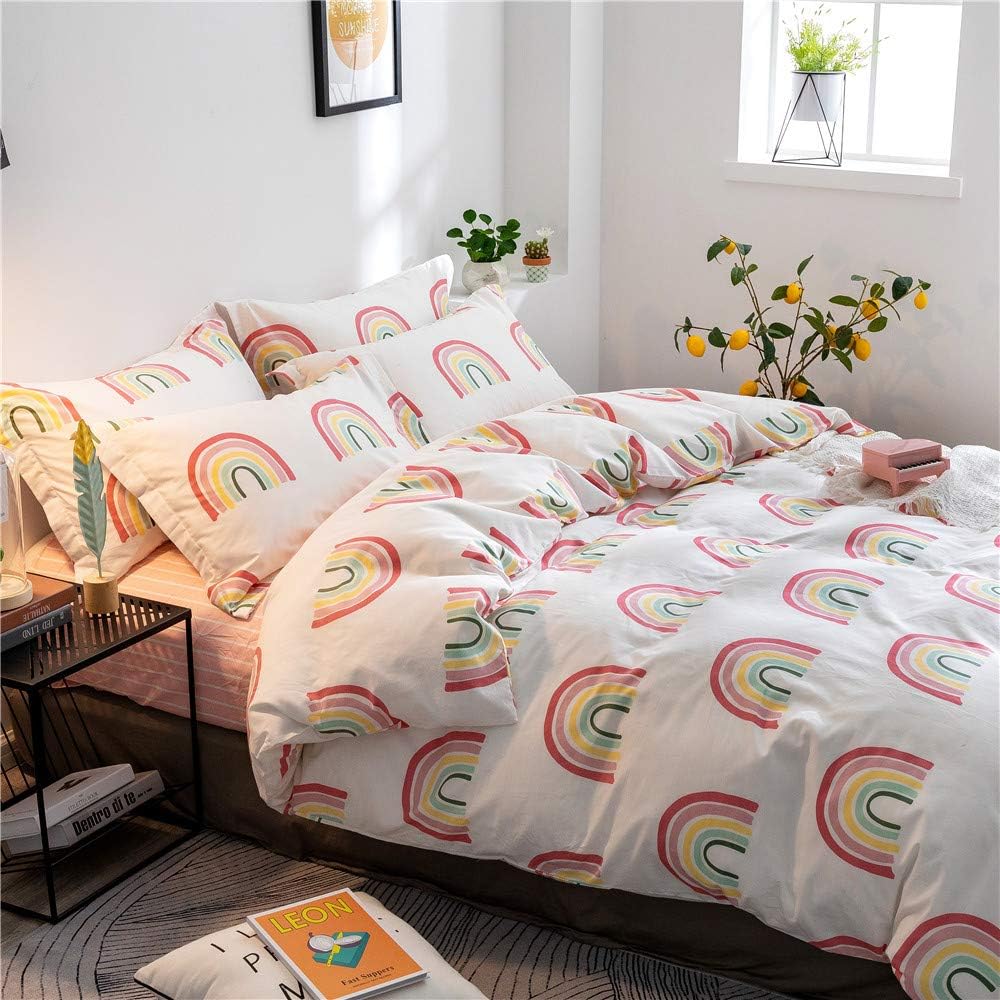 Juego de funda de duvet con estampado de Arco Iris 100% algodón - Dulces Bed & Home