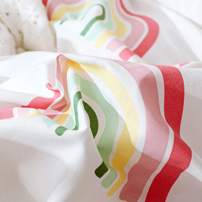 Juego de funda de duvet con estampado de Arco Iris 100% algodón - Dulces Bed & Home