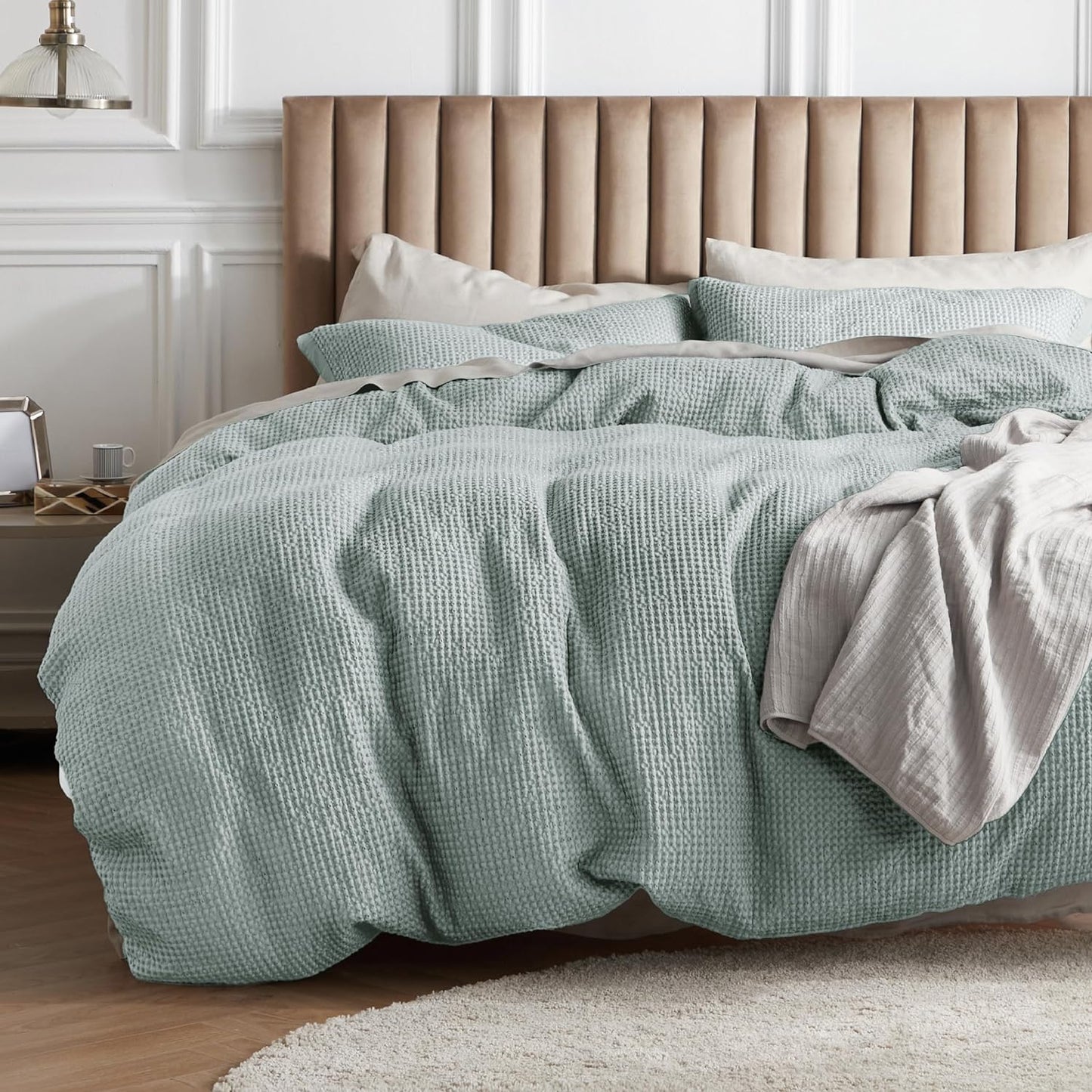 Set de funda de duvet con textura waffle - Dulces Bed & Home