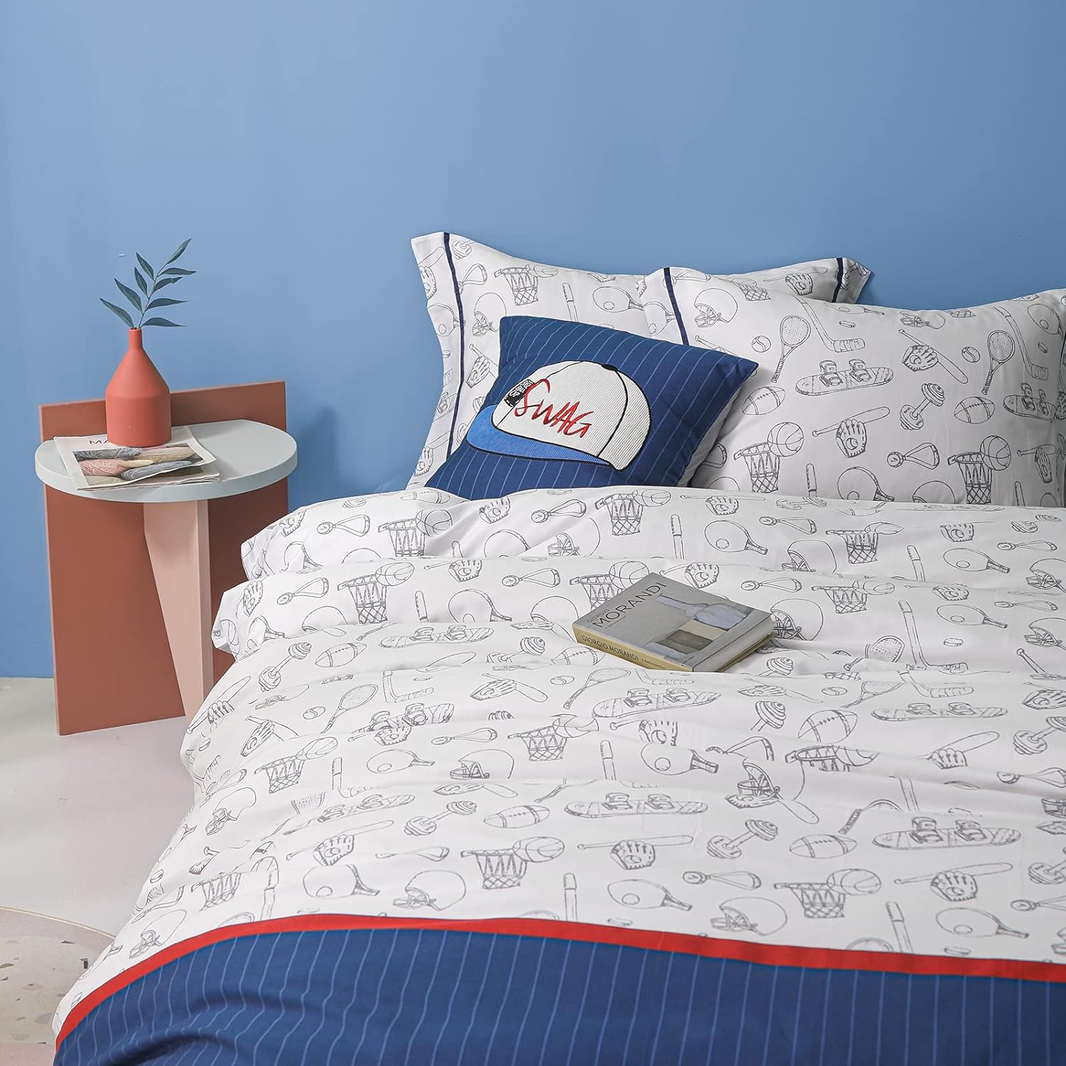 Patron de Baseball, juego de funda de duvet - Dulces Bed & Home