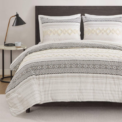 Funda de duvet boho farmhouse 100% algodón, juego de cama con cremallera - Dulces Bed & Home