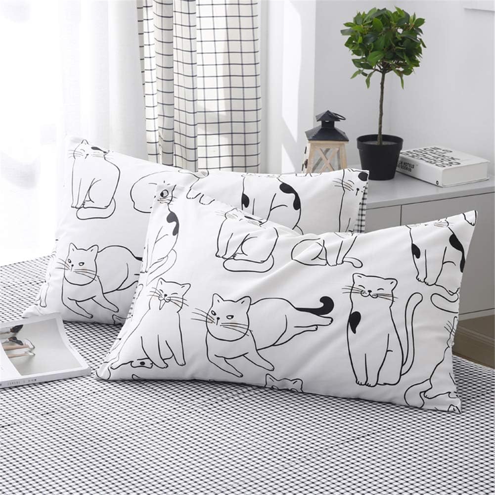 Juego de funda de duvet con diseño de gatos 100% algodón - Dulces Bed & Home