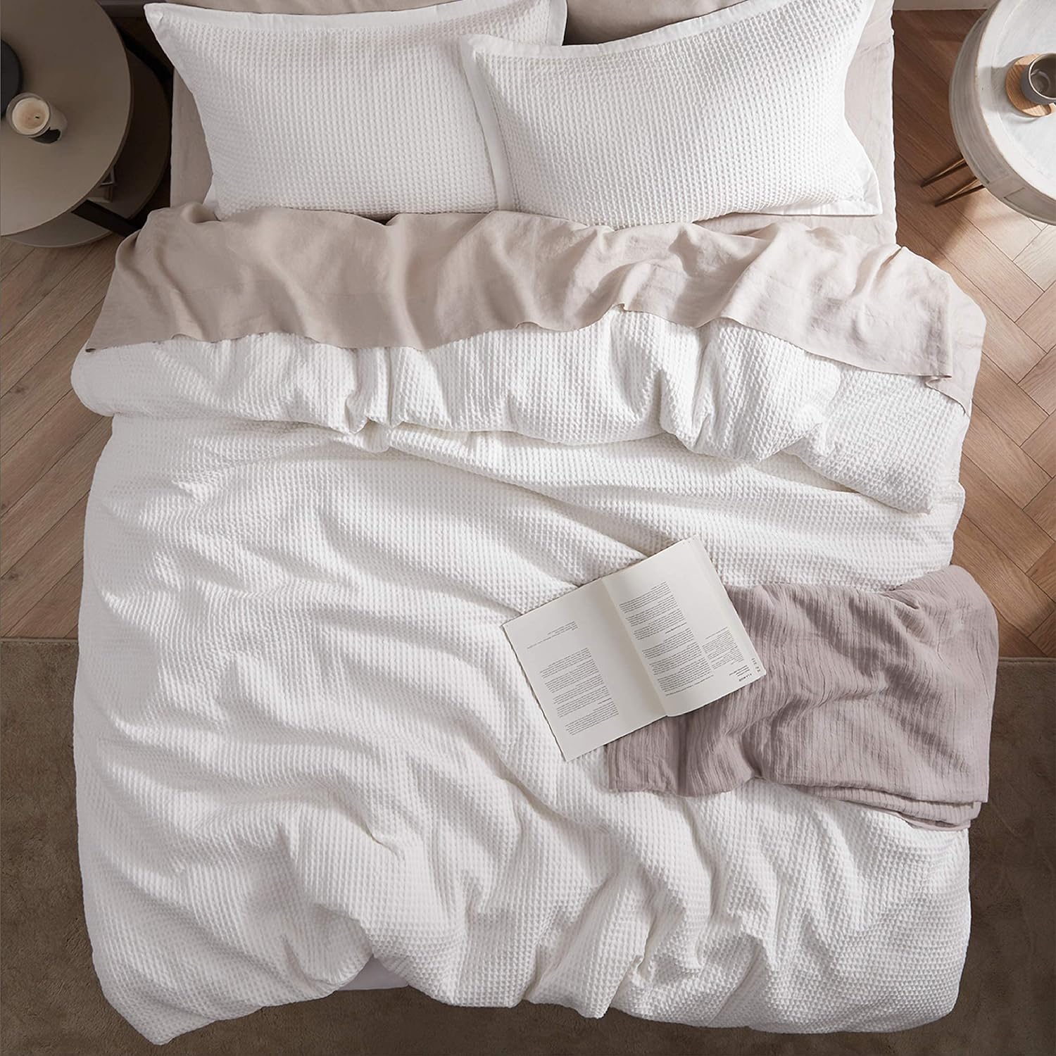 Set de funda de duvet con textura waffle - Dulces Bed & Home