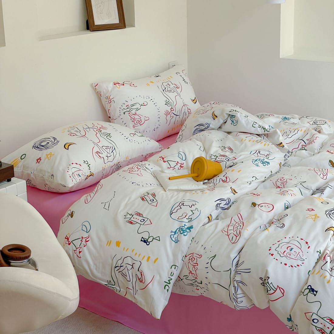 Juego de funda de duvet, diseño fantasia 100% algodón - Dulces Bed & Home