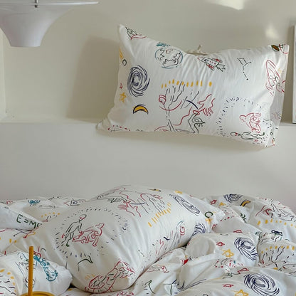 Juego de funda de duvet, diseño fantasia 100% algodón - Dulces Bed & Home