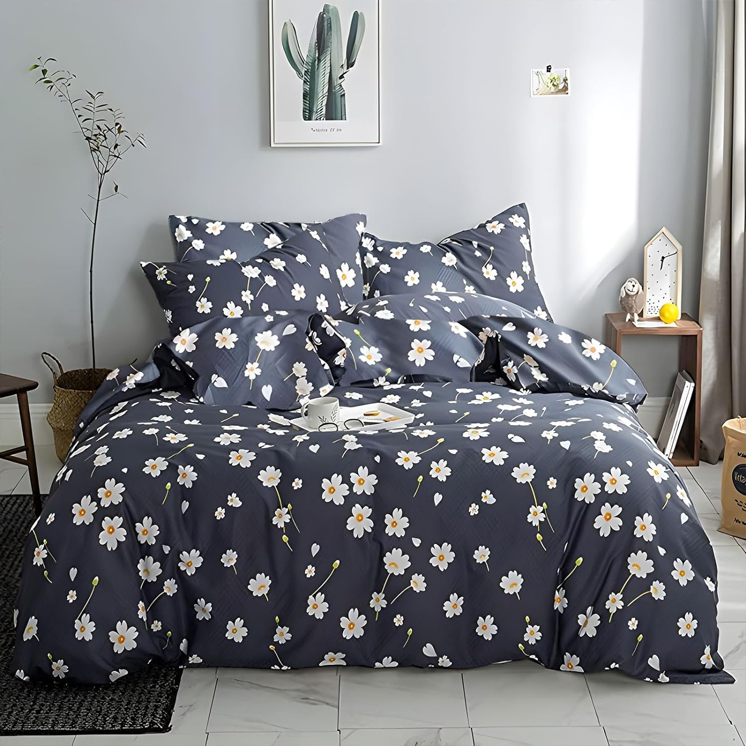 Margaritas con fondo azul set funda de duvet - Dulces Bed & Home