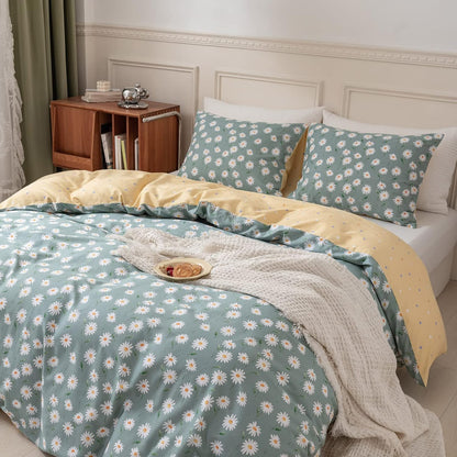 Margaritas blancas funda de duvet reversible - Dulces Bed & Home