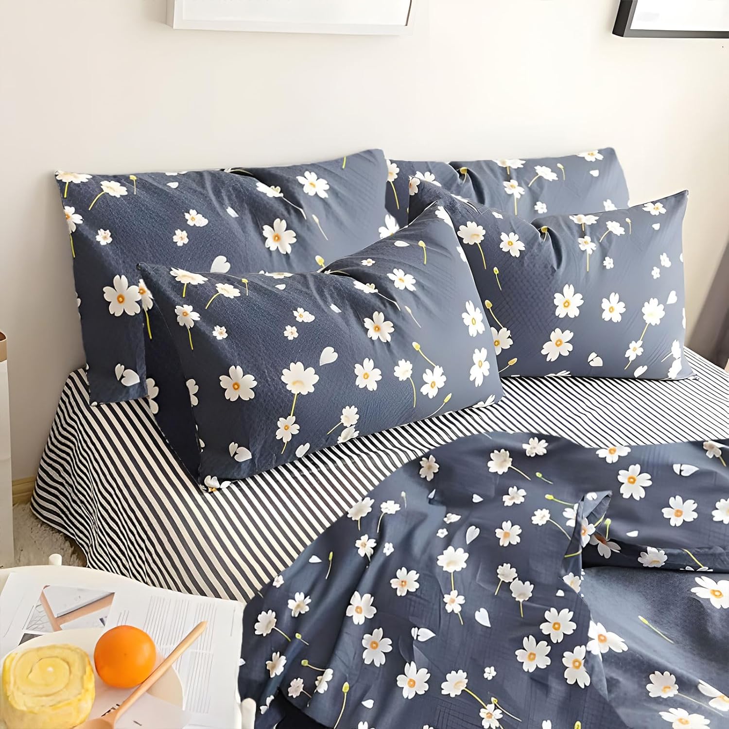 Margaritas con fondo azul set funda de duvet - Dulces Bed & Home