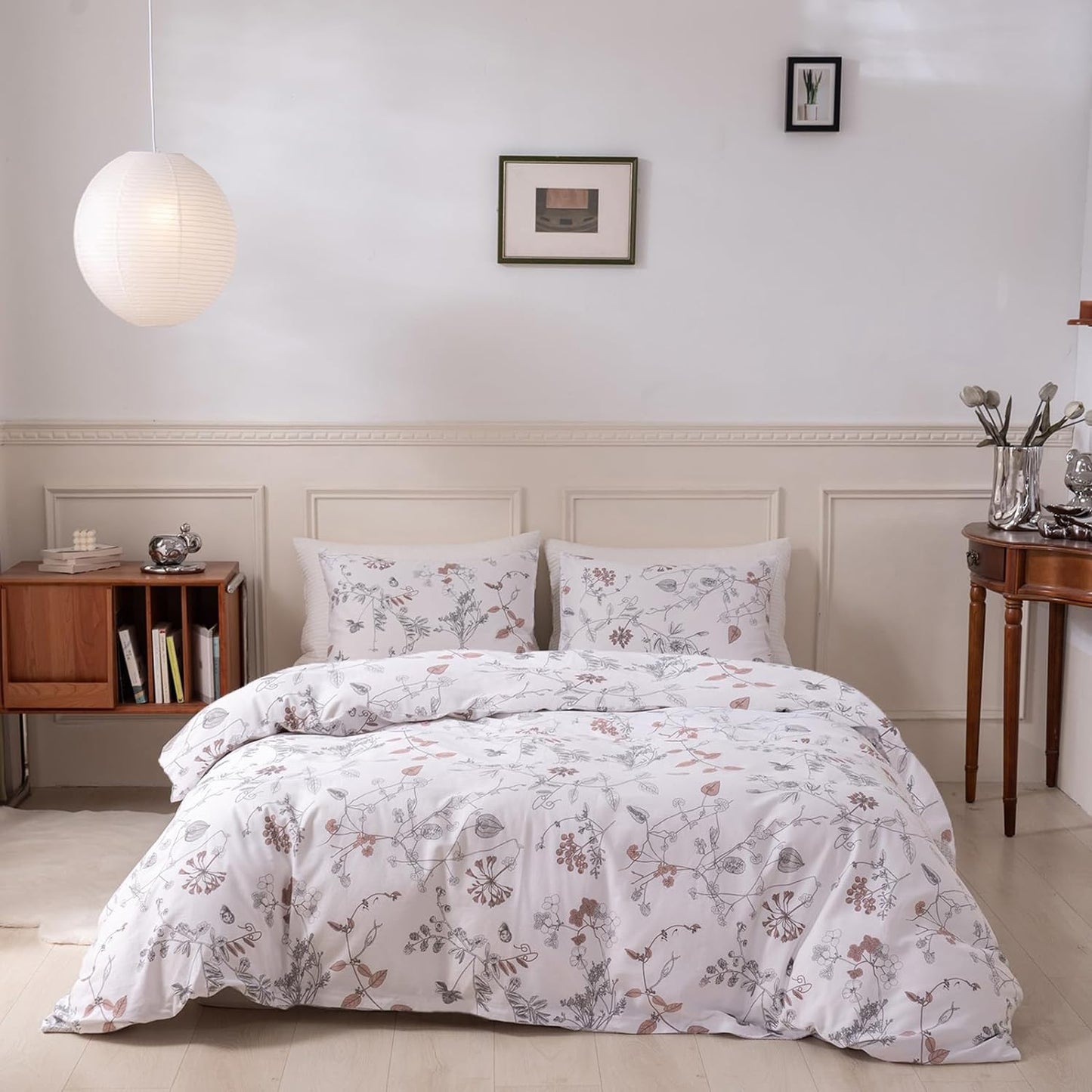 Primavera con fondo blanco set funda de duvet - Dulces Bed & Home