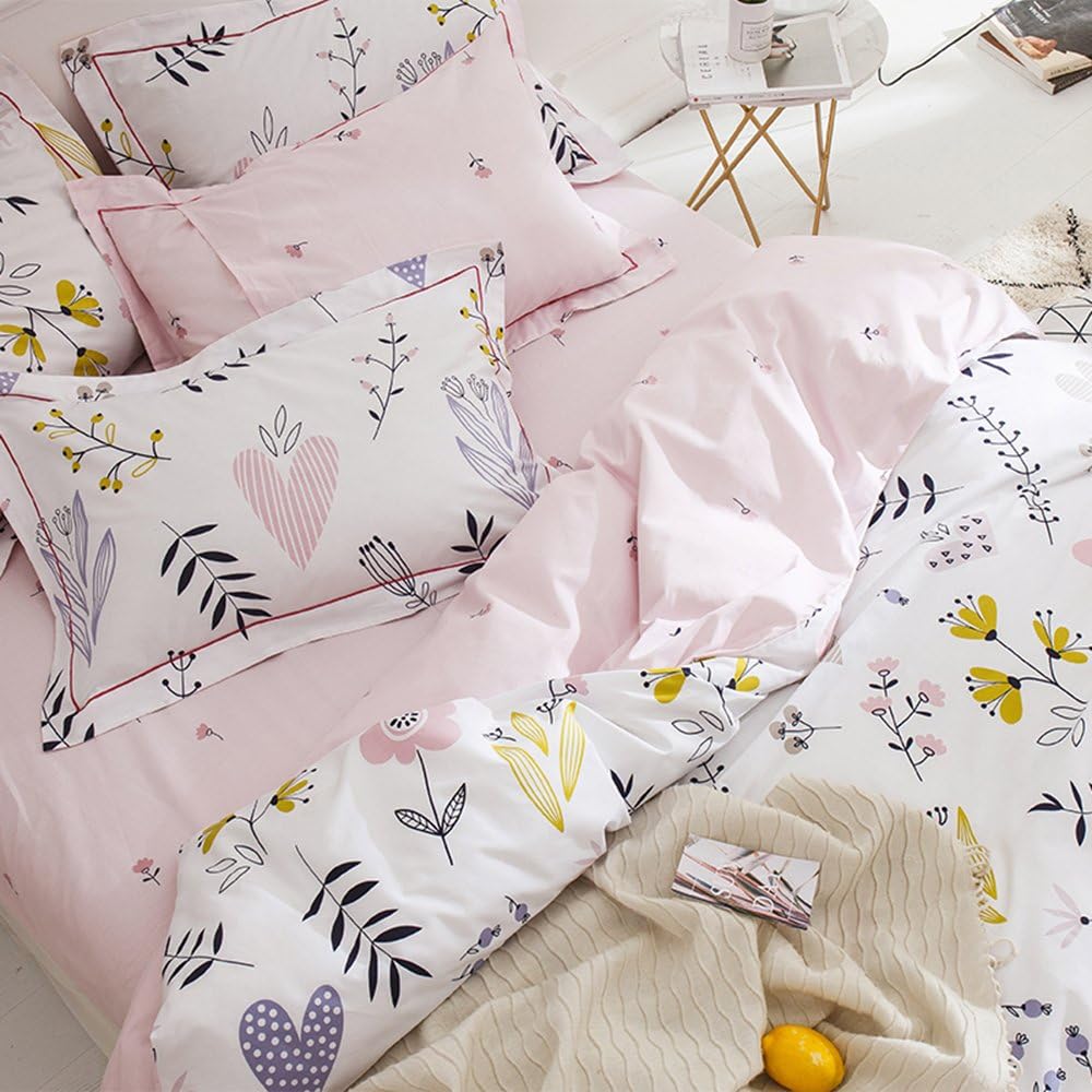 Juego de funda se duvet floreado con fondo blanco - Dulces Bed & Home