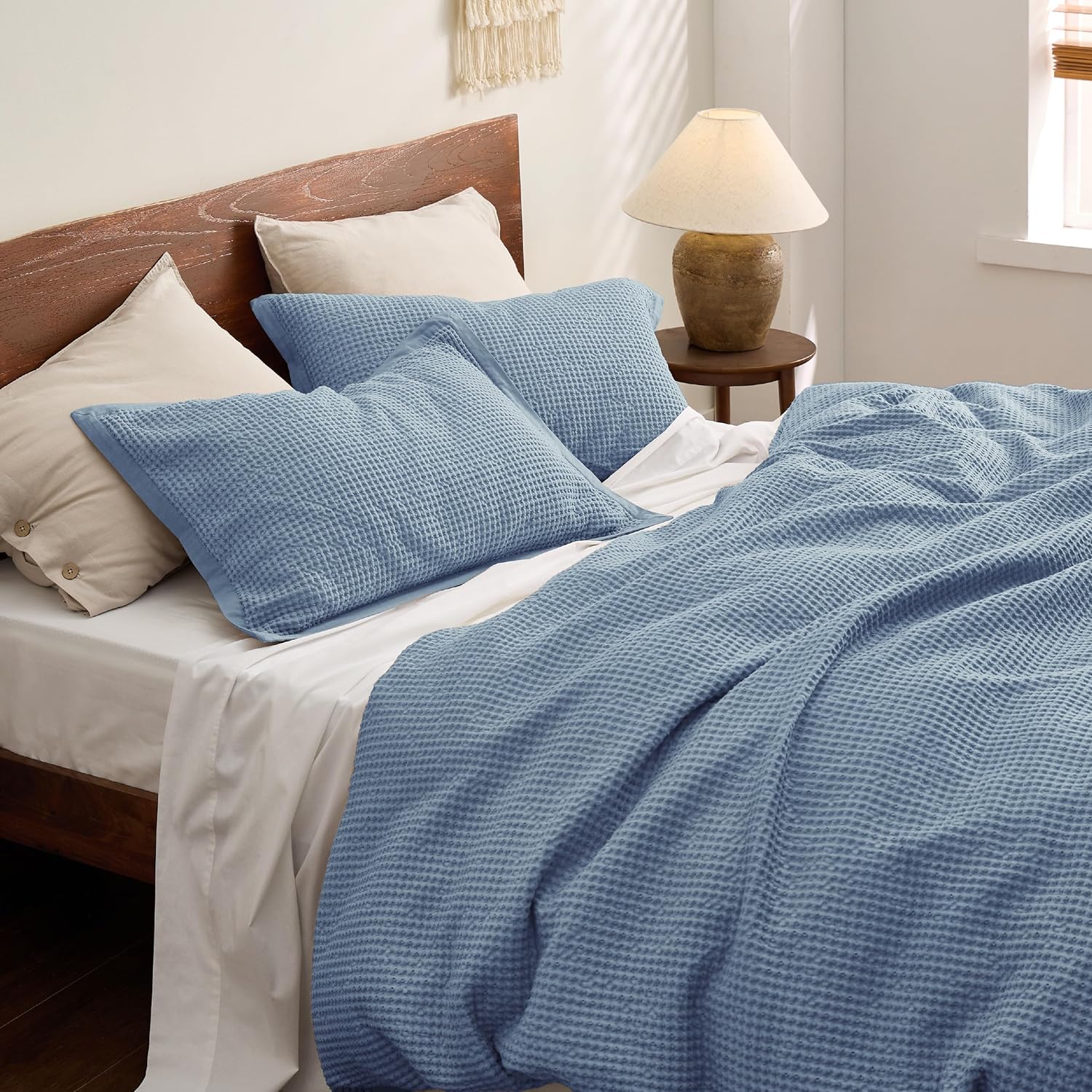 Set de funda de duvet con textura waffle - Dulces Bed & Home