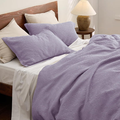 Set de funda de duvet con textura waffle - Dulces Bed & Home