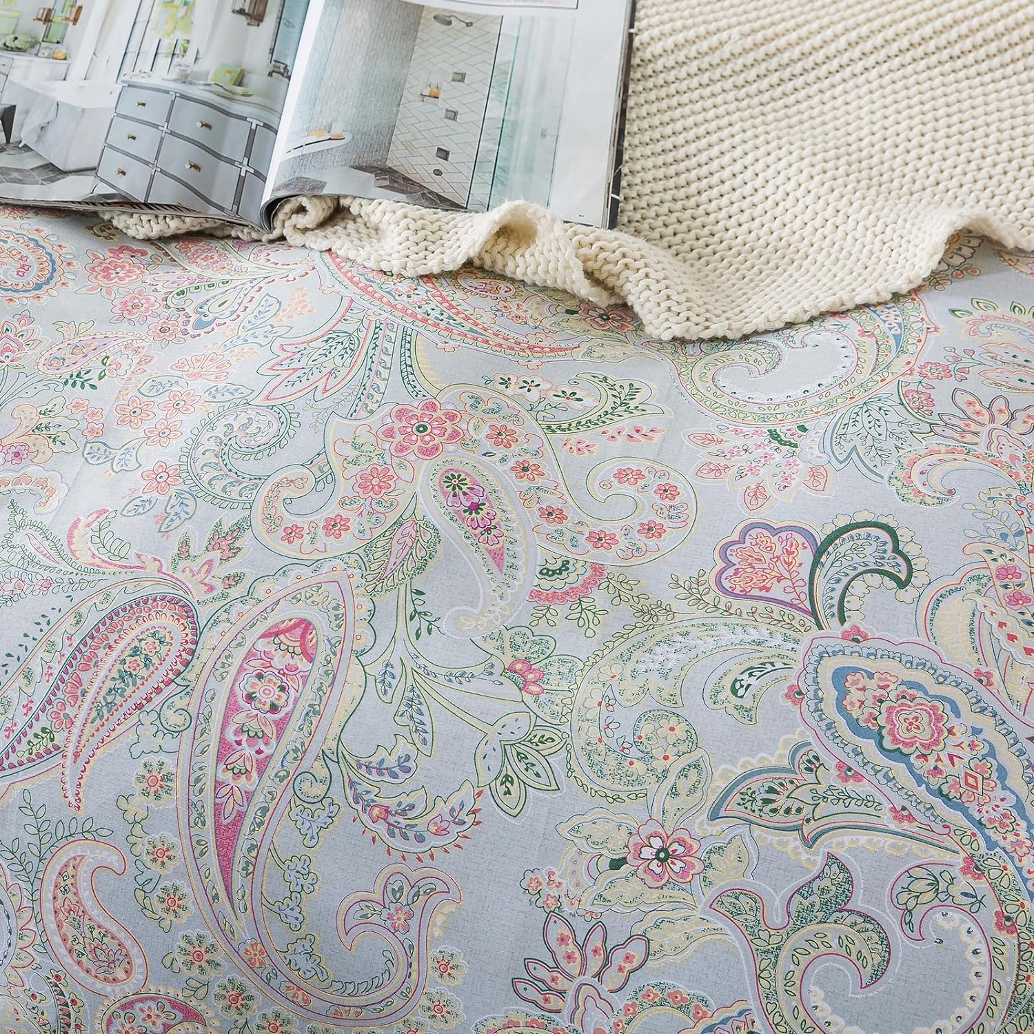 Funda de duvet de algodón, patron paisley - Dulces Bed & Home