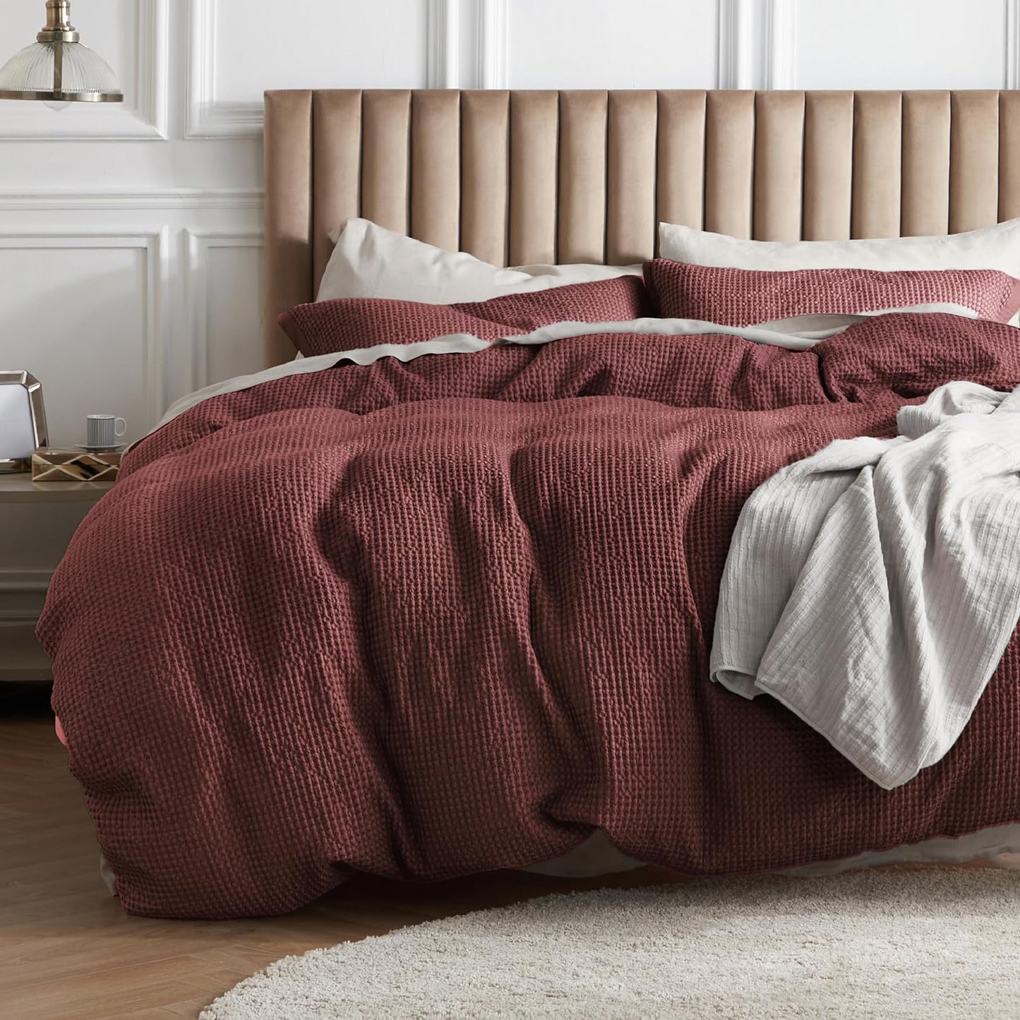 Set de funda de duvet con textura waffle - Dulces Bed & Home