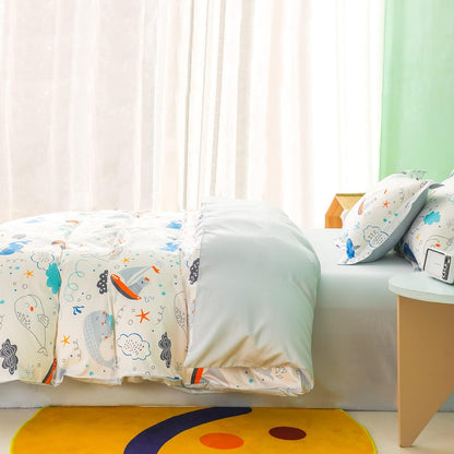 Juego de funda de duvet con patron de ballenas - Dulces Bed & Home