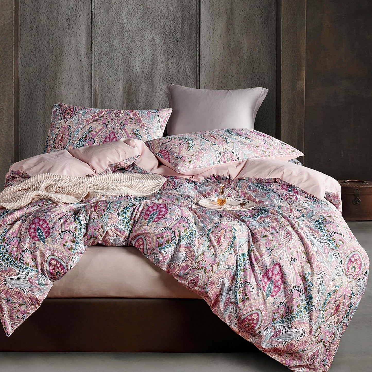 Juego de funda de duvet de microfibra con diseño floral - Dulces Bed & Home