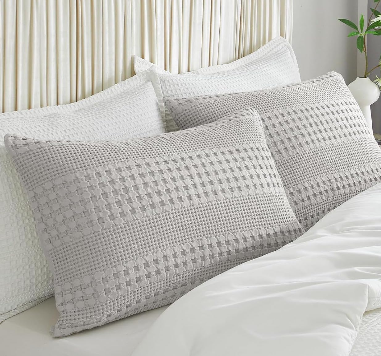 Funda para almohada decorativa gris claro - Dulces Bed & Home