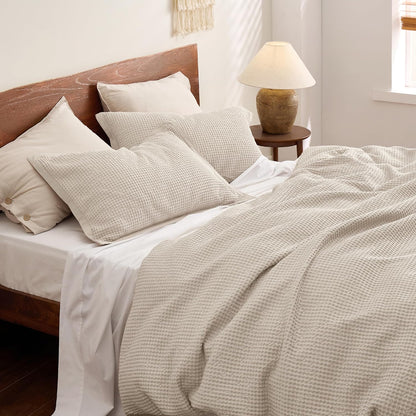 Set de funda de duvet con textura waffle - Dulces Bed & Home