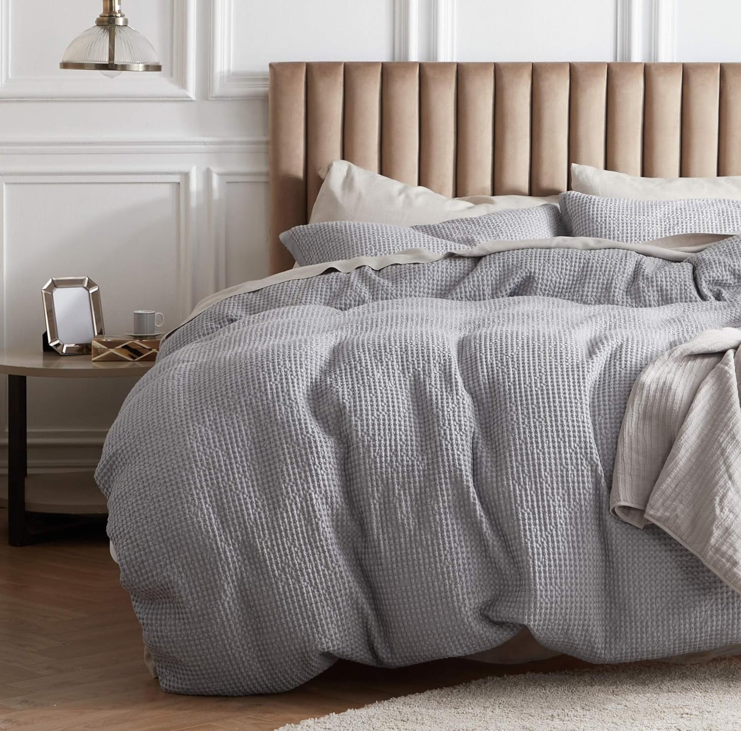 Set de funda de duvet con textura waffle - Dulces Bed & Home