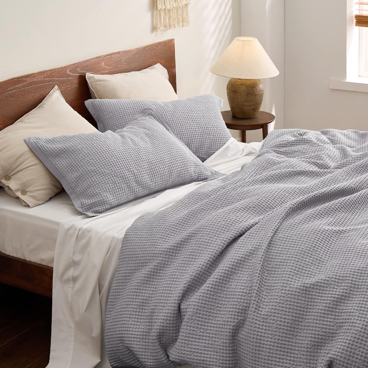 Set de funda de duvet con textura waffle - Dulces Bed & Home