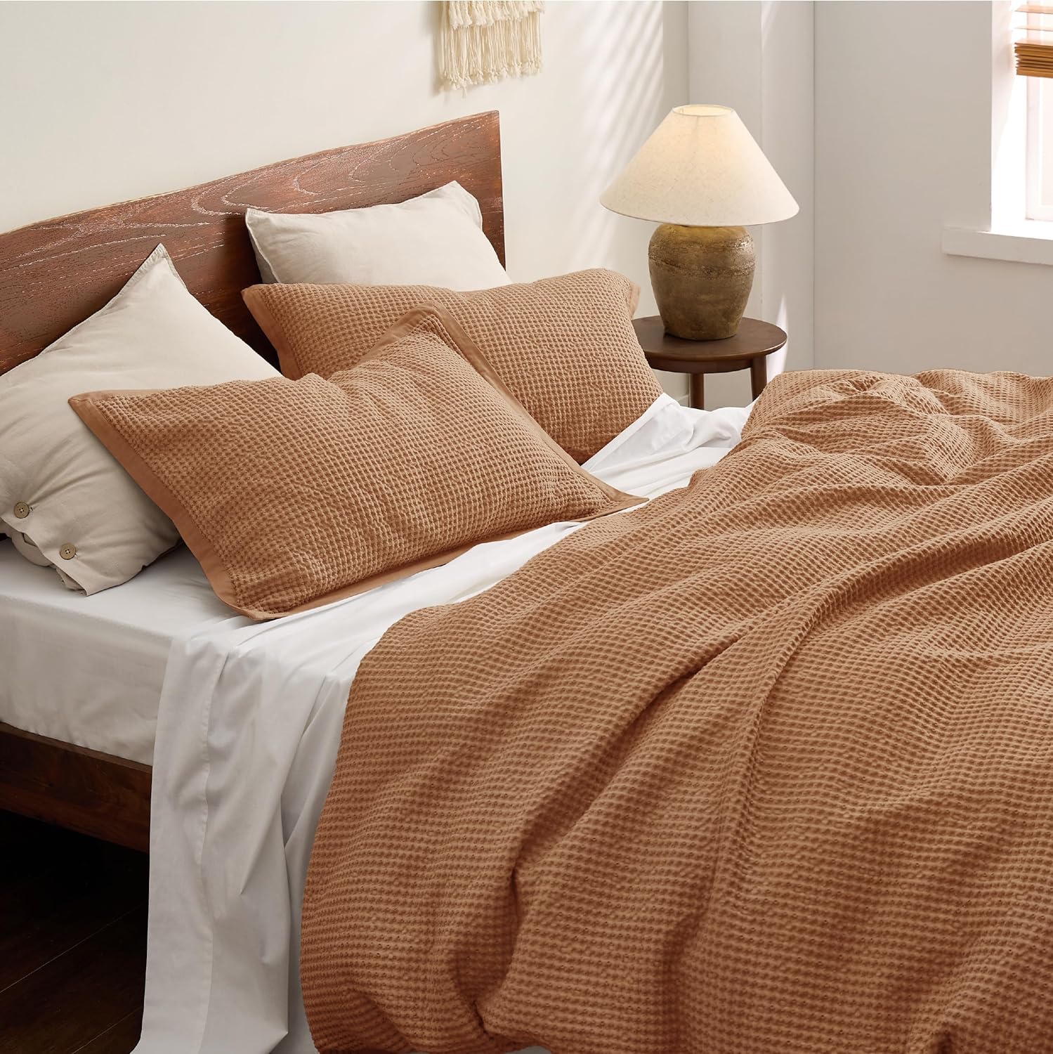 Set de funda de duvet con textura waffle - Dulces Bed & Home