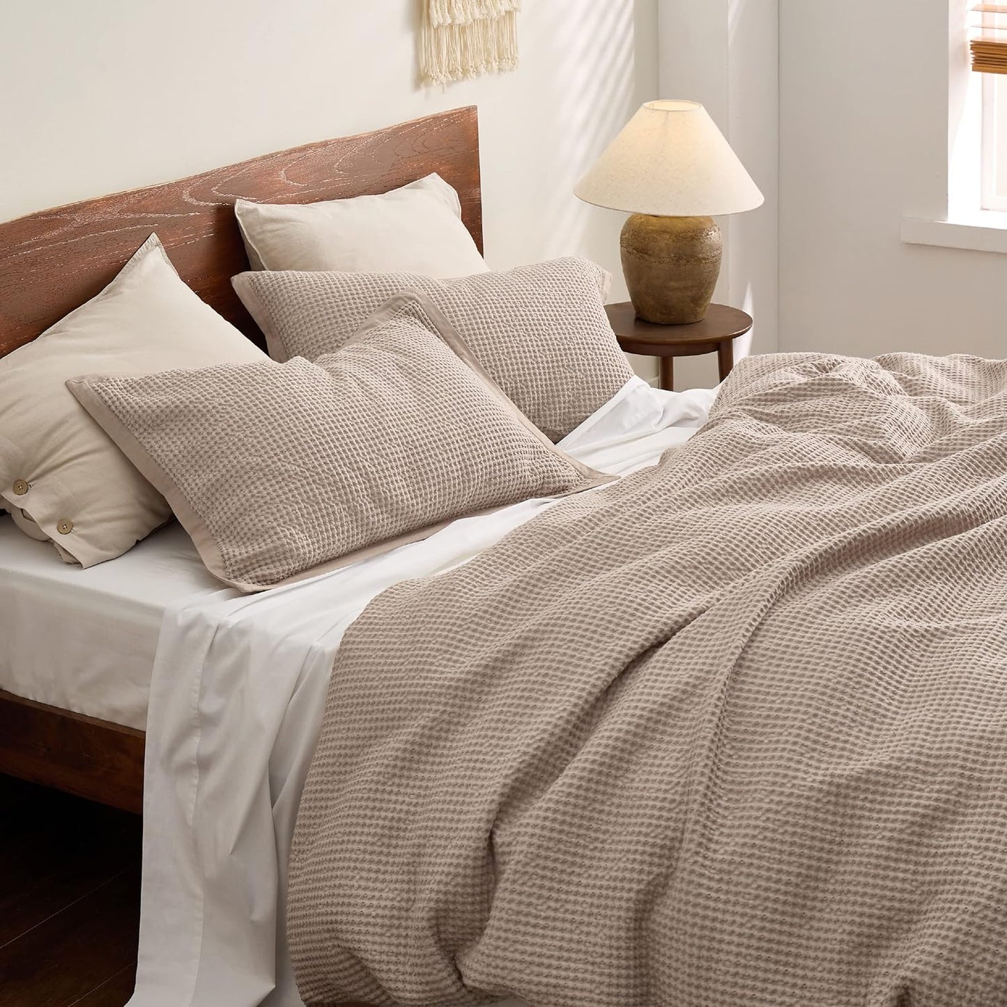 Set de funda de duvet con textura waffle - Dulces Bed & Home