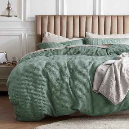 Set de funda de duvet con textura waffle - Dulces Bed & Home